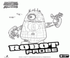 Probe Robot, le robot extraterrestre ou alien avec le logo du film