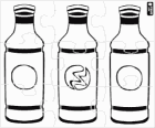 Puzzle de bouteilles de boissons ou de rafraîchissements