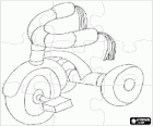 Puzzle de tricycle pour enfants