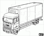 Puzzle de camion semi-remorque
