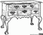 Commode, meuble bas et à large tiroirs