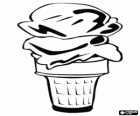 Cône de crème glacée mou