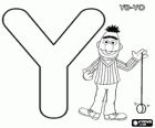 Lettre Y avec un yo-yo et Bert