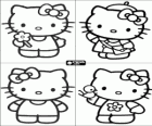 Des invitations d'anniversaire avec des dessins de Hello Kitty