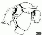 Tête de fille pour dessiner le visage