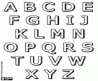 L'alphabet de lettres majuscules avec des ombres
