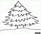 Puzzle de Sapin - Casse-tête de Arbre de Noël