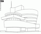 Musée Guggenheim consacré à l'art moderne, conçu par l'architecte Frank Lloyd Wright à New York