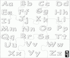 Puzzle de Alphabet avec majuscules et minuscules