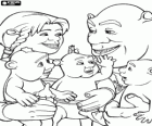 La famille de Shrek, Fiona et leurs enfants