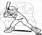Puzzle de Baseball - Le Frappeur prêt 