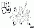 Ben, Gwen et Kevin, les protagonistes humains de Ben 10 Alien Force