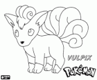 Goupix est une belle renard Pokémon et un Pokémon type feu 