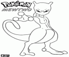 Mewtwo est un Pokémon comme un grand félin bipède