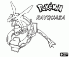 Rayquaza vit dans la couche d'ozone au-dessus des nuages et il est comme un dragon grand serpent