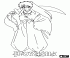InuYasha avec son épée utilisés dans ses combats contre des monstres et des ennemis