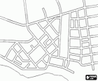 La carte des rues de la ville
