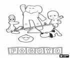 Pocoyo et ses amis Pato, Elly, Loula et Dodoloiseau