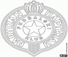Emblème de la FC Partizan Belgrade, club de football serbe