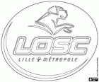 Emblème du LOSC ou Lille OSC, club de football français