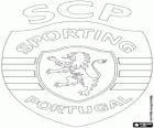 Emblème de Sporting Clube de Portugal, le Sporting de Lisbonne, club de football portugais