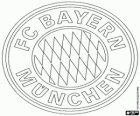 Logo du FC Bayern Munich, club de football allemand. Fußball-Club Bayern München, nom original en allemand