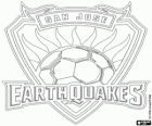 Emblème de l'équipe de San Jose Earthquakes de soccer dans la MLS, Californie, États-Unis