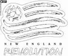 Logo du club de football dans la MLS, New England Revolution du Massachusetts