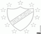 Emblème de Club Bolivar, équipe de football à La Paz, Bolivie