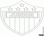 Insigne de CP Deportiva Junior, connu sous le nom Atletico Junior, club de football colombien de la ville de Barranquilla