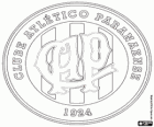 Logo du Clube Atlético Paranaense, l'équipe de football brésilienne dans la ville de Curitiba
