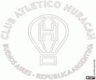 Logo du CA Huracán, institution sportive et équipe de football dans la ville de Buenos Aires, Argentine