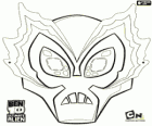 Masque de Glacial. Ben 10 Ultimate Alien 
