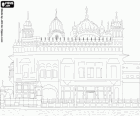 Sahib Harmandir ou Temple d'Or, temple sikh d'Amritsar, en Inde