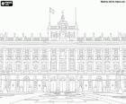 Le Palais Royal de Madrid a également connu sous le nom Palais d'Orient est la résidence officielle du Roi d'Espagne