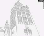 La Giralda, un ancien minaret de la mosquée almohade de Séville, aujourd'hui le clocher de la cathédrale de Séville