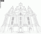L'Eglise de Notre-Dame est une église baroque luthérienne et un symbole de la réconciliation, la Frauenkirche de Dresde, en Allemagne