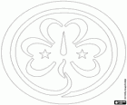 Logo de AMGE. Le trèfle, symbole du scoutisme