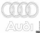 Logo d'Audi, marque automobile allemande