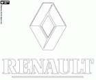 Ancien logo de Renault. Marque de voitures française