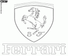 Logo de Ferrari, marque italienne de voitures de sport