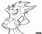 Crash Bandicoot, le protagoniste du jeu vidéo Crash Bandicoot