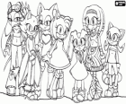 Les filles de Sonic, des personnages de jeux vidéo Sonic