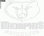 Logo Memphis Grizzlies, équipe de la NBA. Division Sud-Ouest, Conférence Ouest 