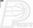 Logo des Indiana Pacers équipe NBA. Division Centrale, Conférence Est