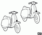 Deux motos scooter