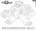 Bearserker Max. Invizimals comme des ours avec le dos rempli de roches