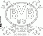 Borussia Dortmund, champion de la ligue allemande de football Bundesliga 2010-2011