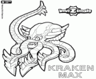 Kraken Max. Invizimals. Une pieuvre géante avec de grandes dents