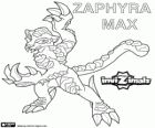 Zaphyra Max. Invizimals. Les zaphyras sont félins avec leur corps couvert de bijoux pourpre